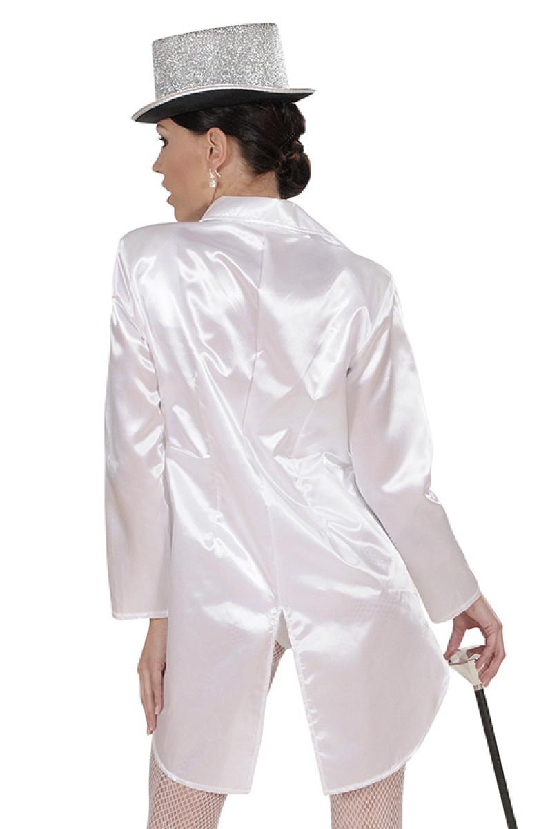 Frac femme satiné blanc taille M