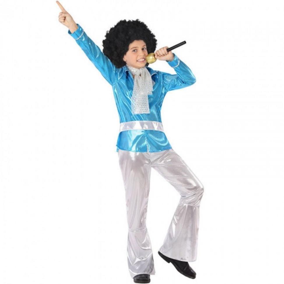 Déguisement enfant disco bleu 5/6 ans