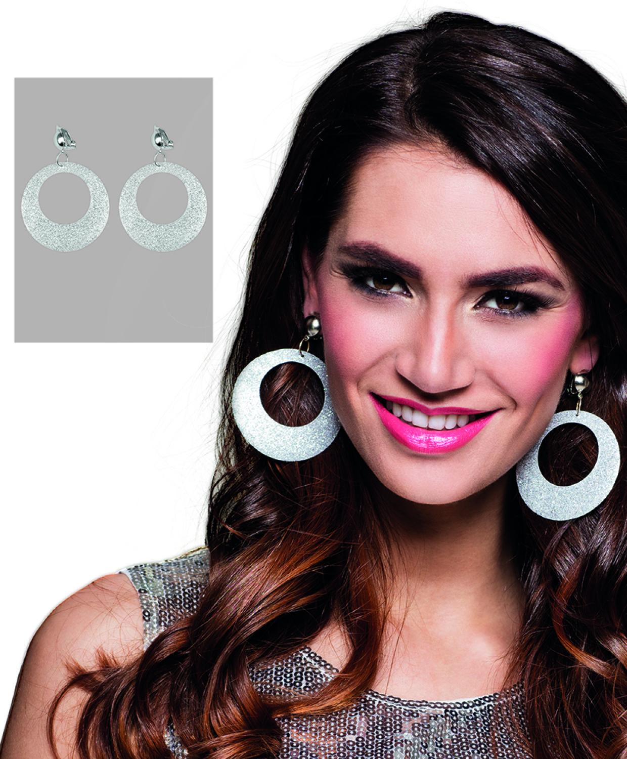 Boucles D'oreilles En Argent 925 En Forme De Guitare Acoustique Avec Paillettes - 10x6 Mm - Coffret Cadeau