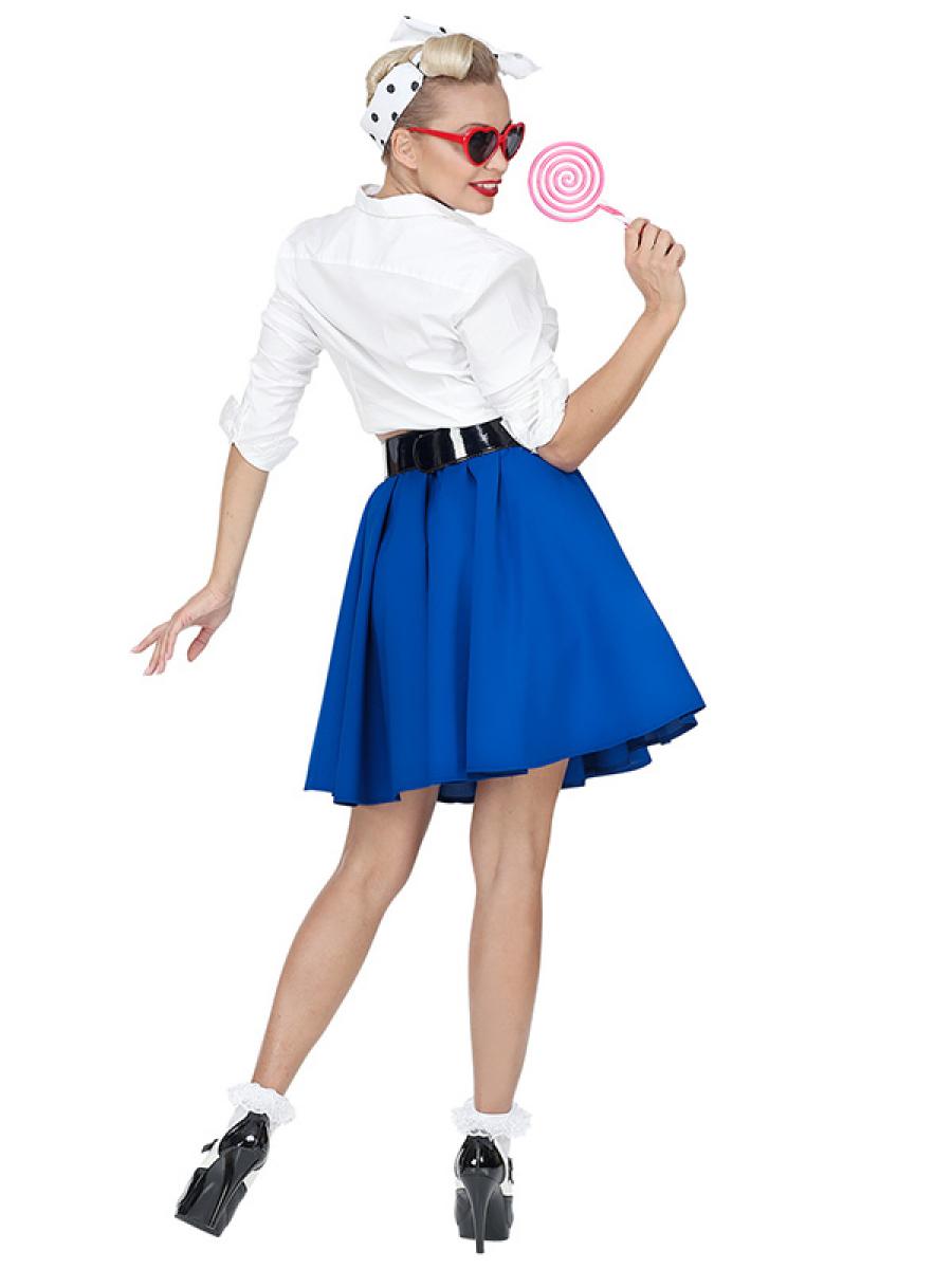 Jupe rock années 50 bleue taille M/L