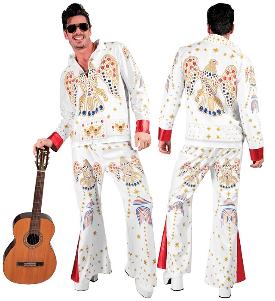 Déguisement Fast Costume Elvis roi du Rock'n Roll réaliste taille S