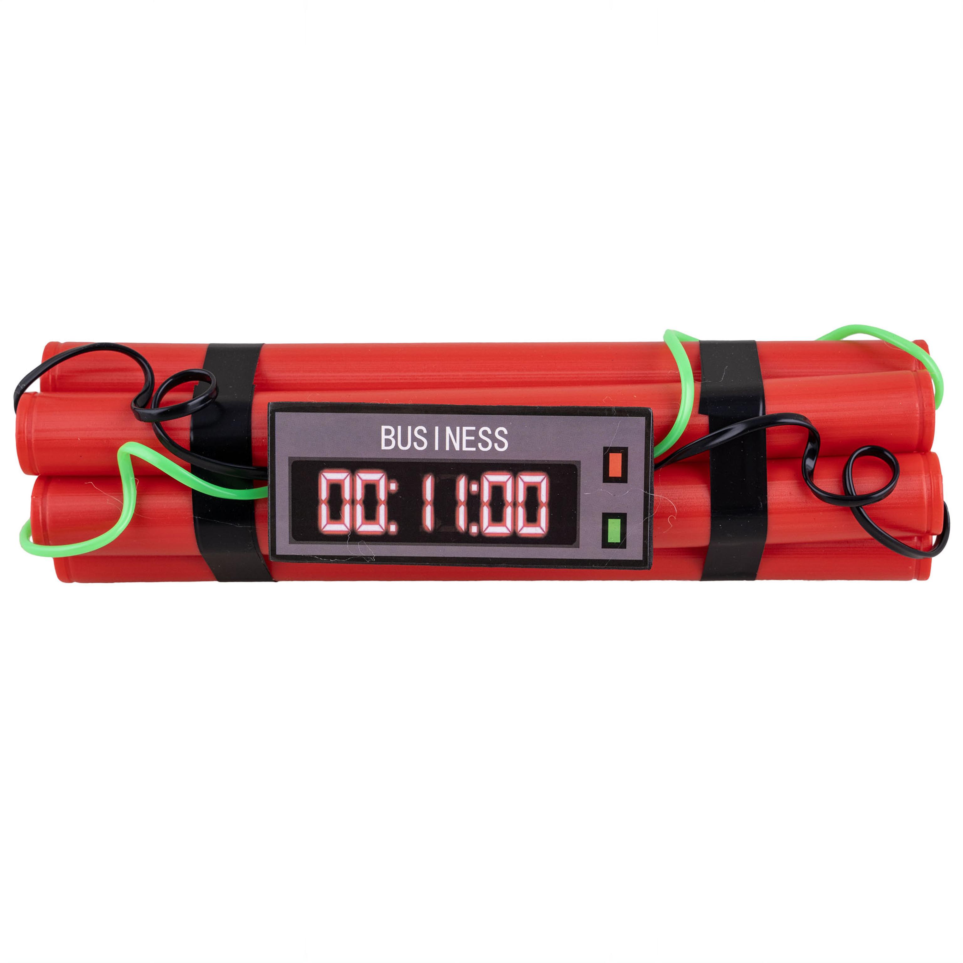 7 bâtons de dynamite assemblés avec faux détonateur électrique