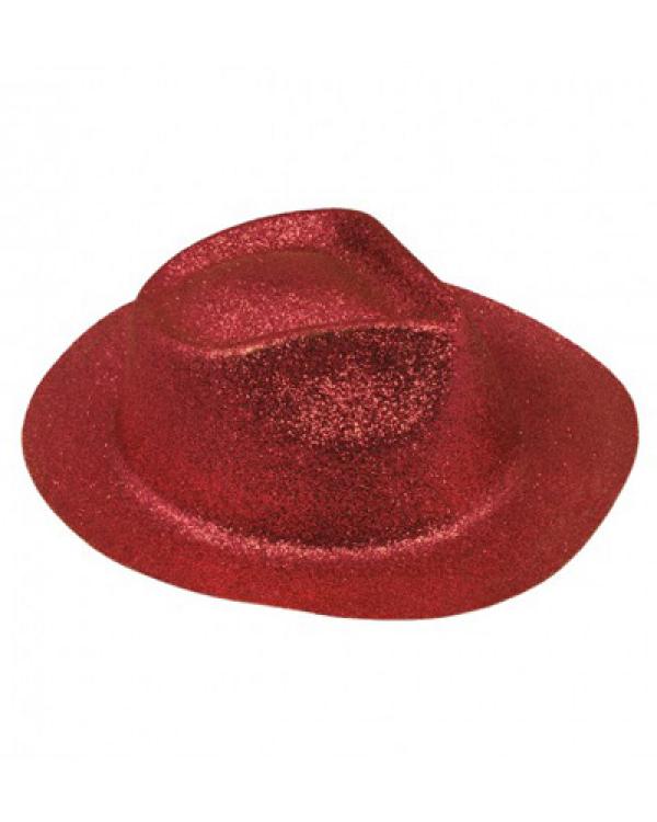 Borsalino paillettes couleur rouge