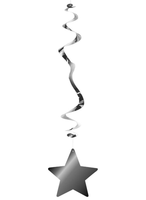 3 Suspensions étoile argent