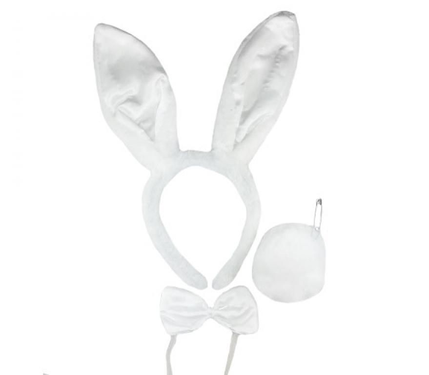 Set lapin blanc adulte