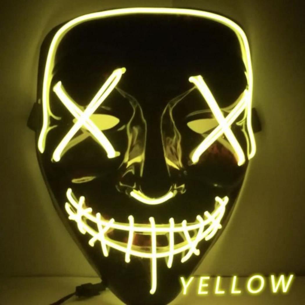 Masque lumineux la purge jaune