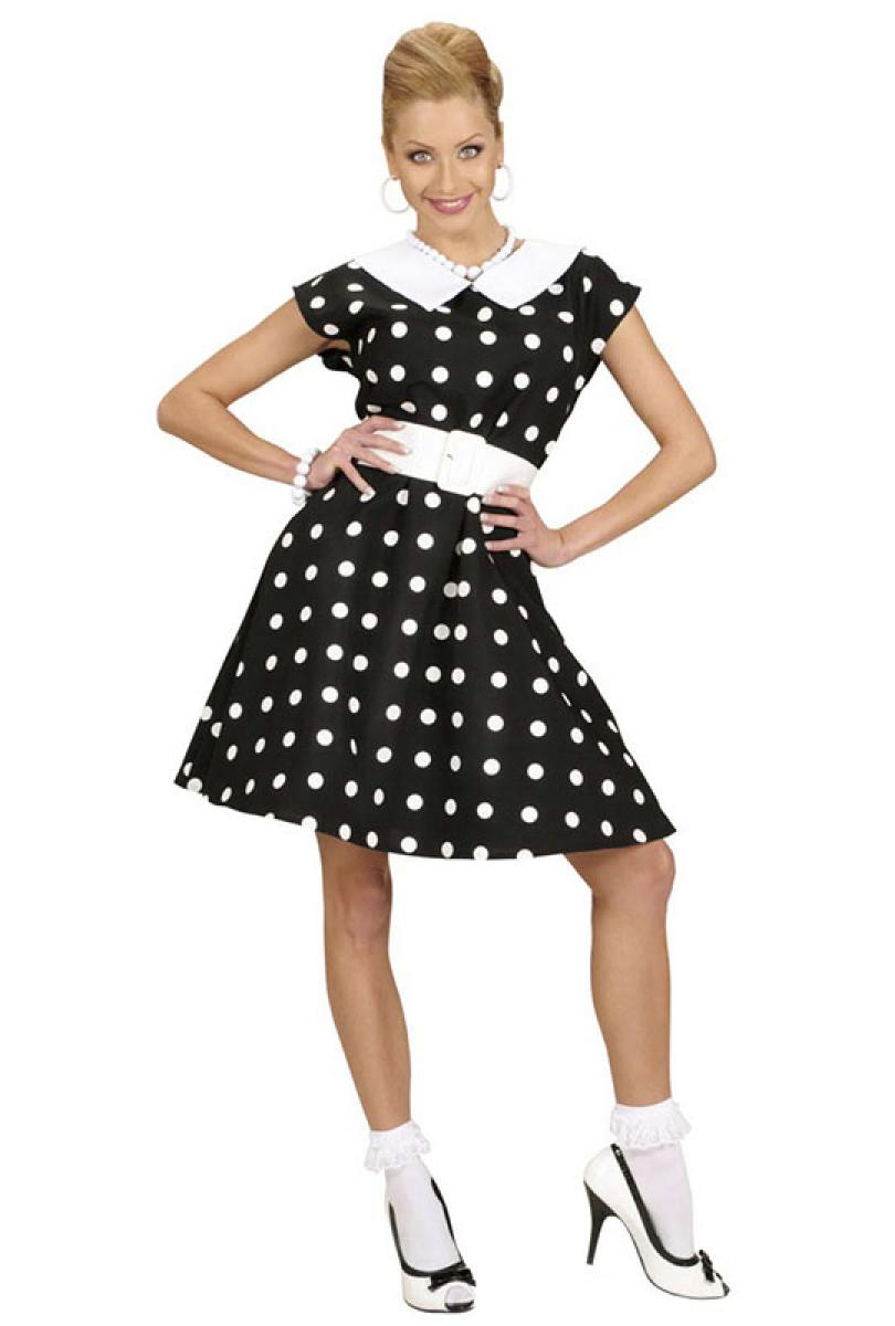 Robe années 50 noire taille L