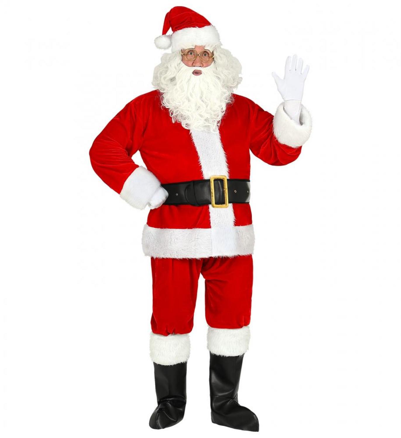 Costume Père-noël professionnel luxe velours