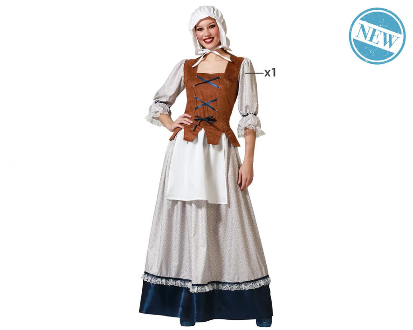 Tavernière fermière médiévale taille XL
