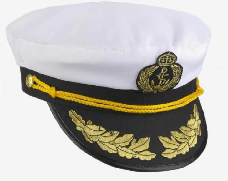Casquette de capitaine de marine en tissu