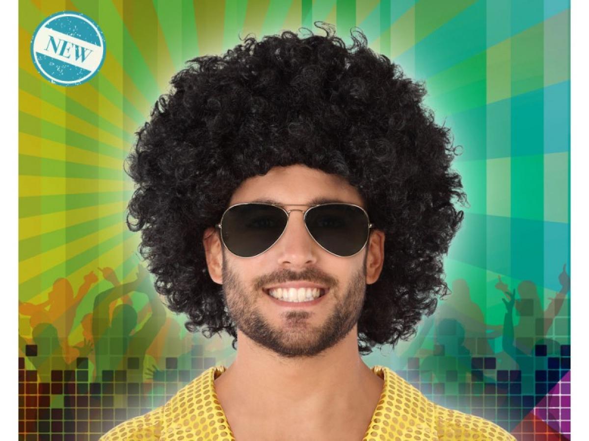 Perruque afro noire