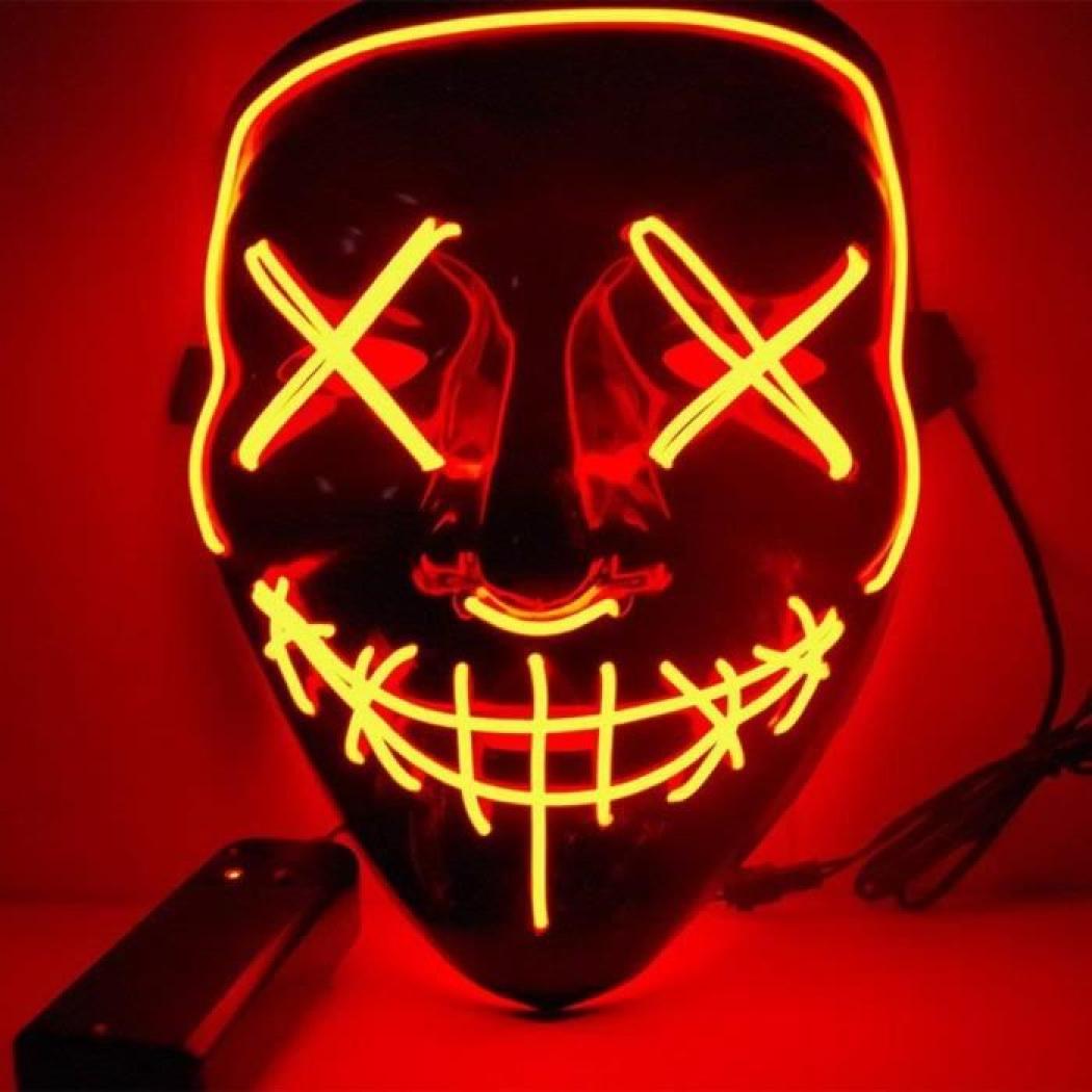 Masque lumineux la purge orange