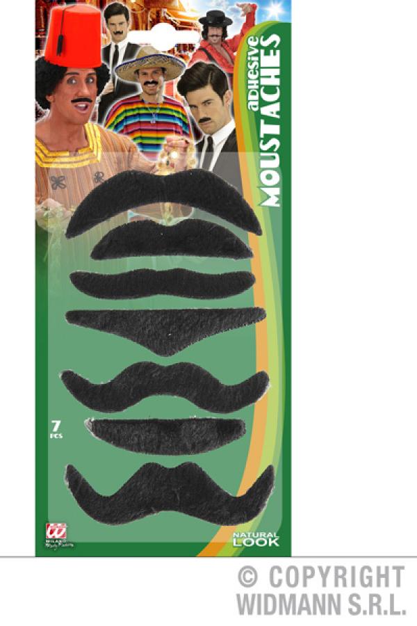Blister de 7 moustaches
