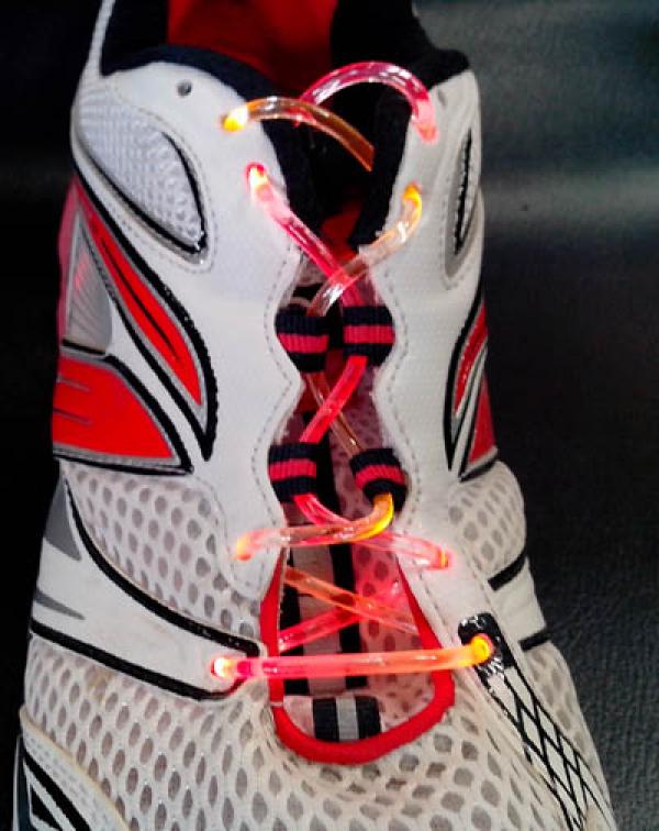 Lacets lumineux LED fluo