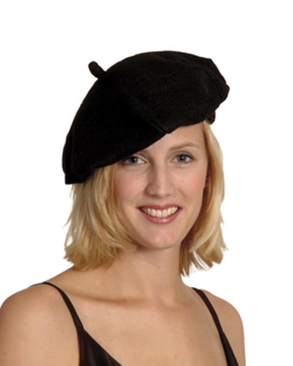 Beret basque noir en laine