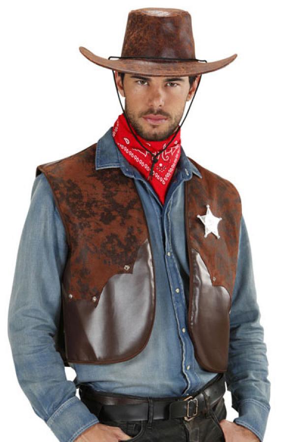 Gilet cow-boy taille XL