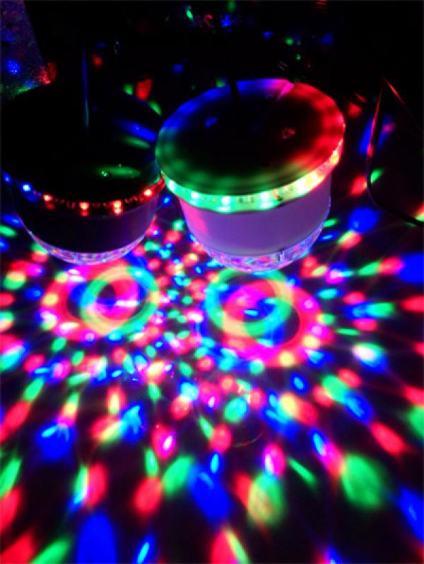 Double effets de lumière a led