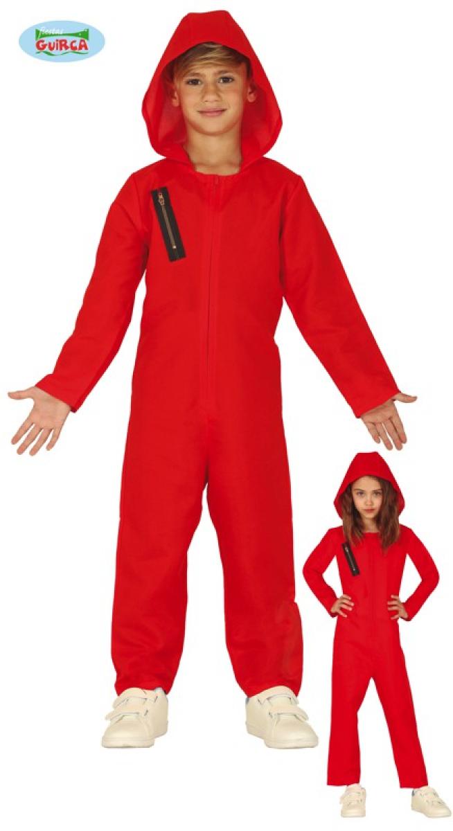Braqueur de banque rouge taille 7/9 ans