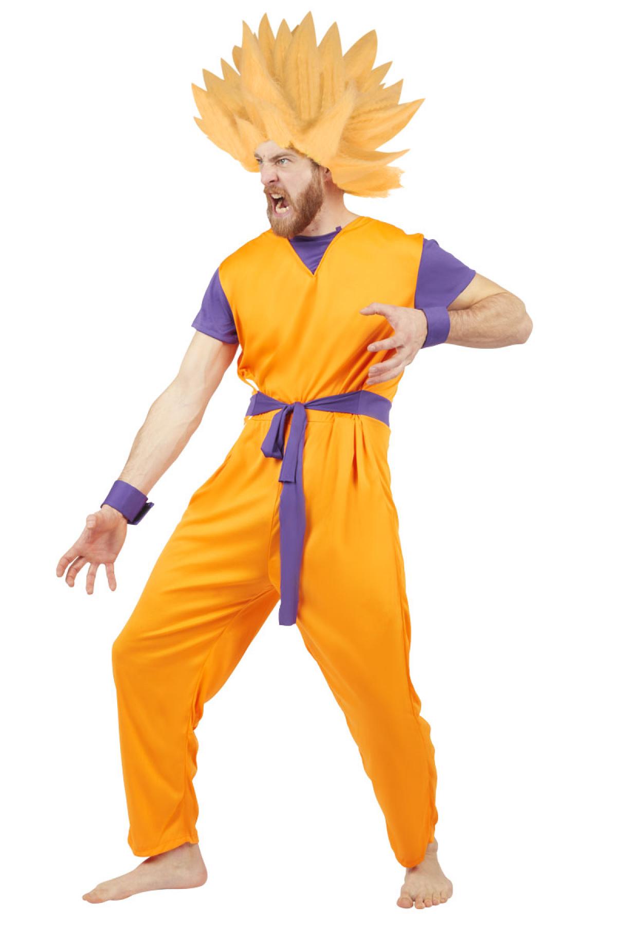 Manga orange et bleu taille M/L