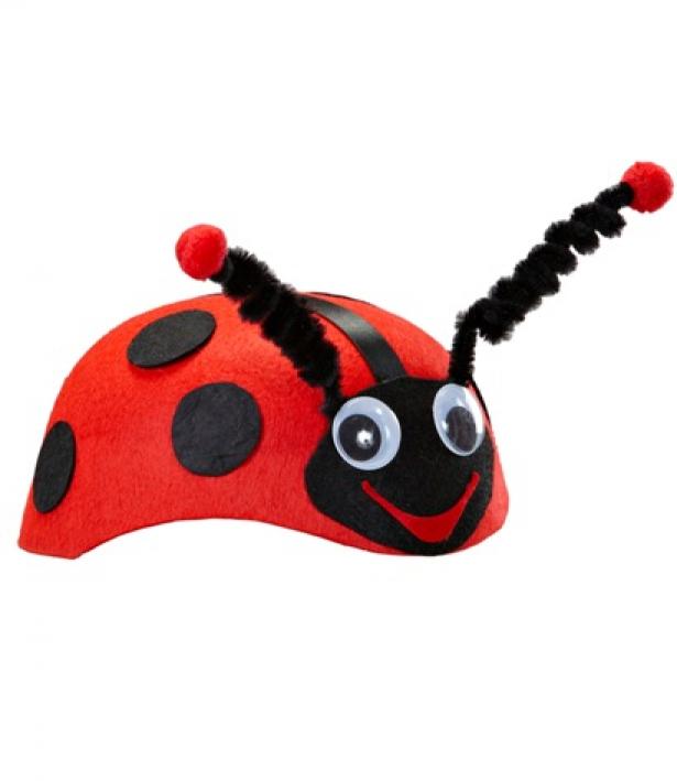 Coiffe de coccinelle feutrine