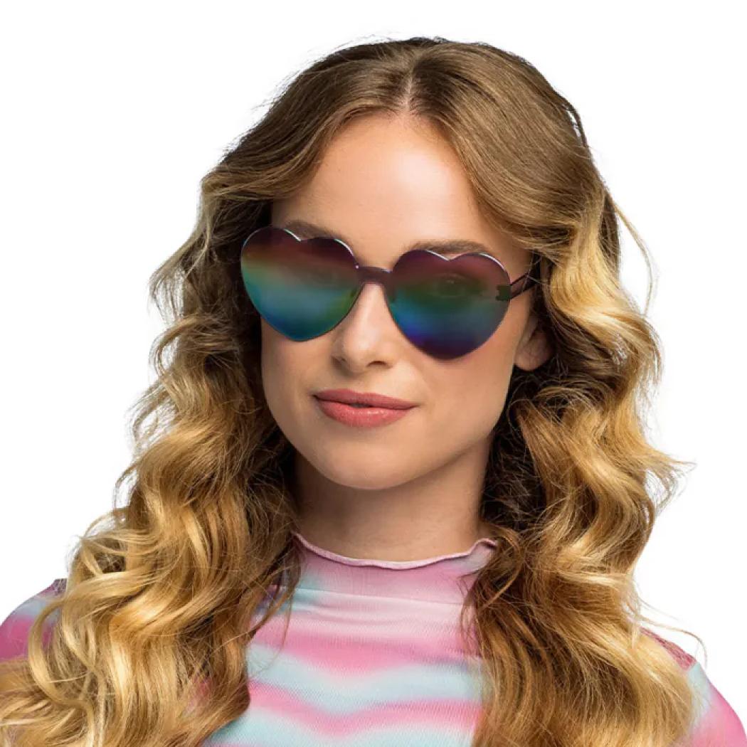 Lunettes coeur miroir (N39)