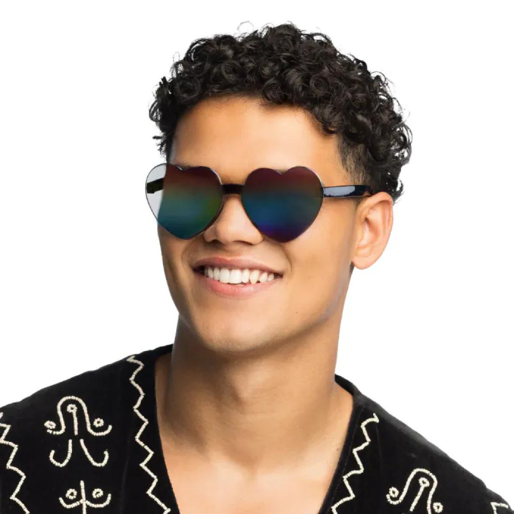 Lunettes coeur miroir (N39)