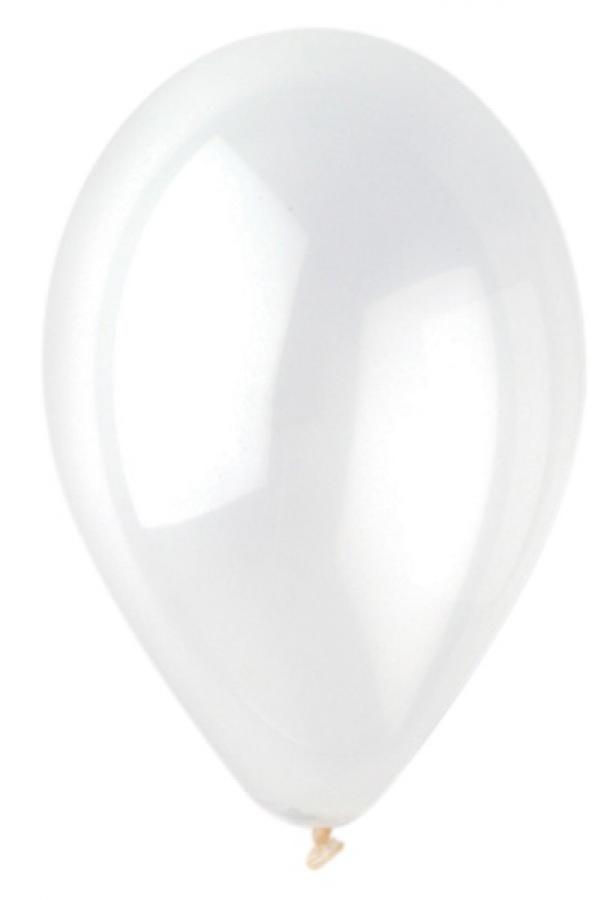 100 ballons latex 28cm transparent