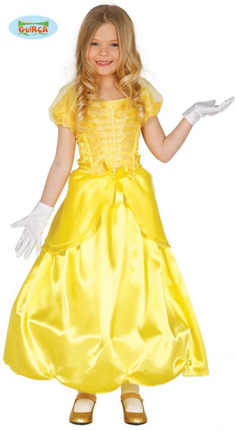 Robe jaune la Belle taille 7/9 ans