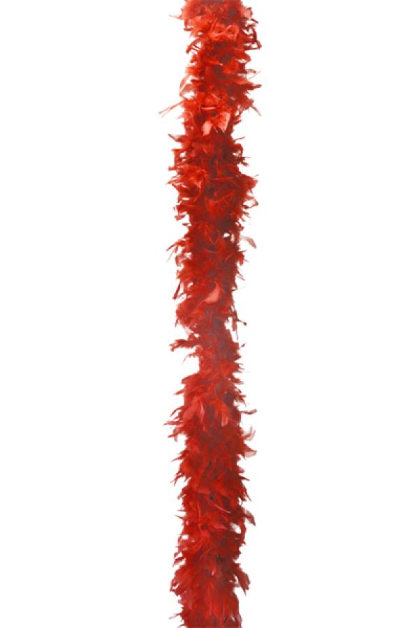 Boa en plumes 1.80m 45-50g rouge