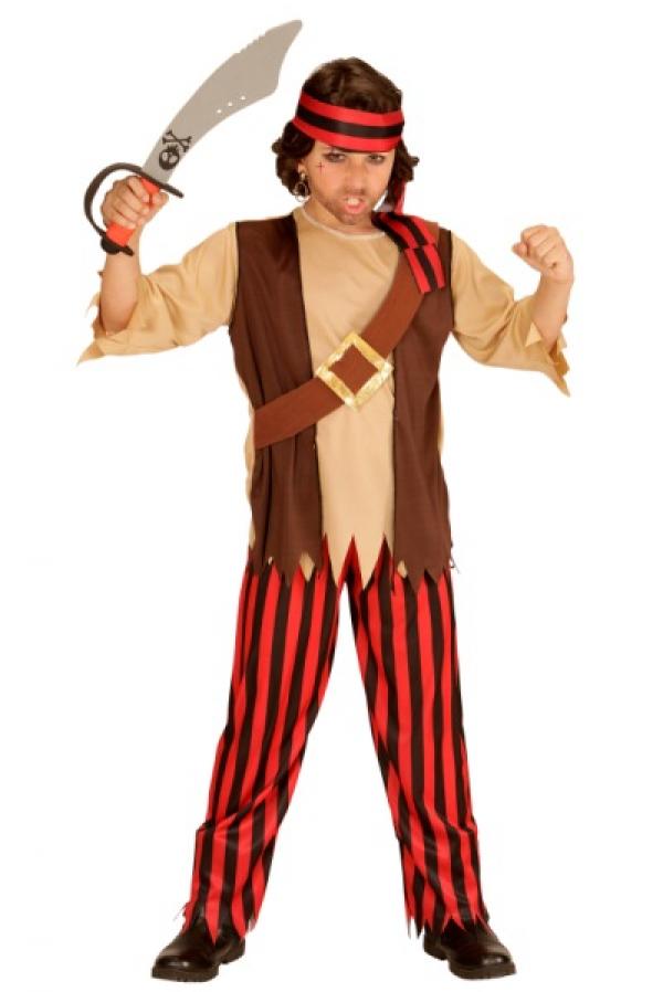 Pirate rouge et noir 4/5 ans