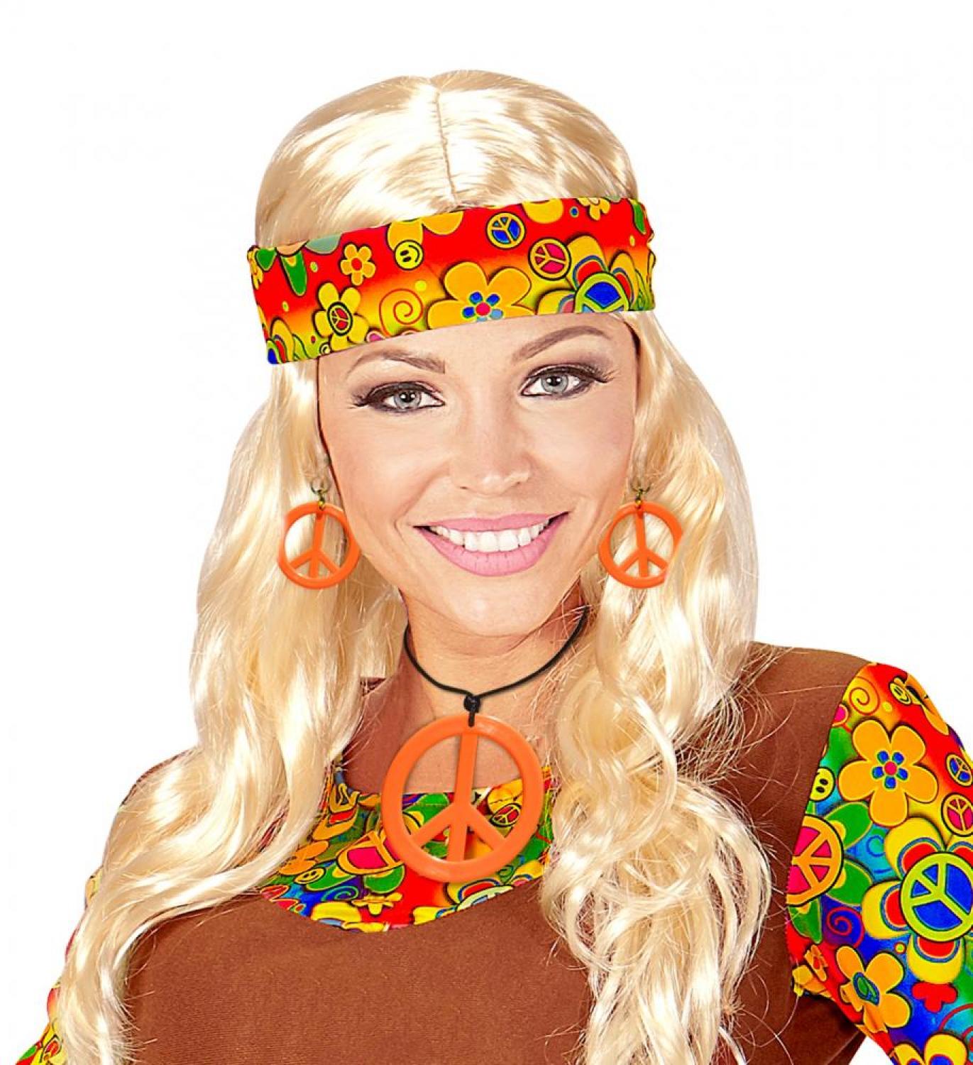Set hippie fluo orange