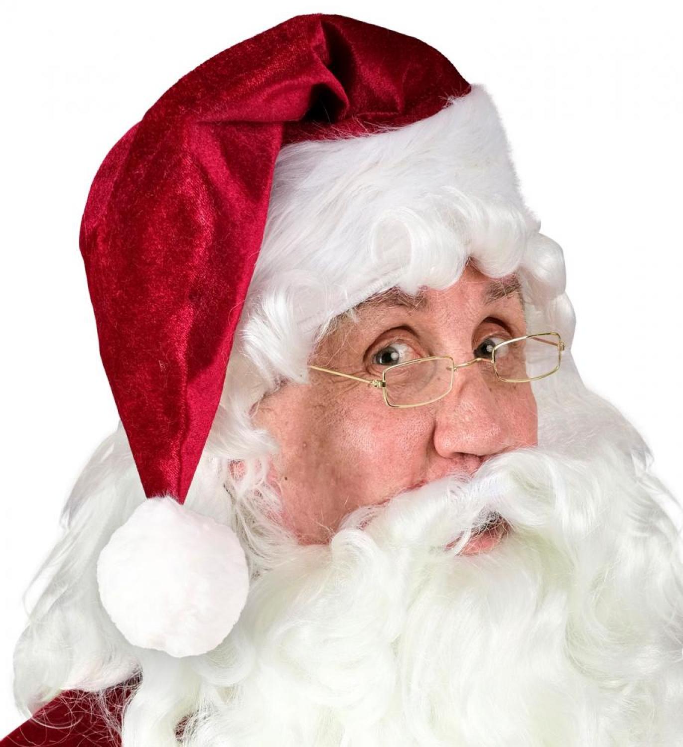 Bonnet Père Noël luxe velours et fourrure