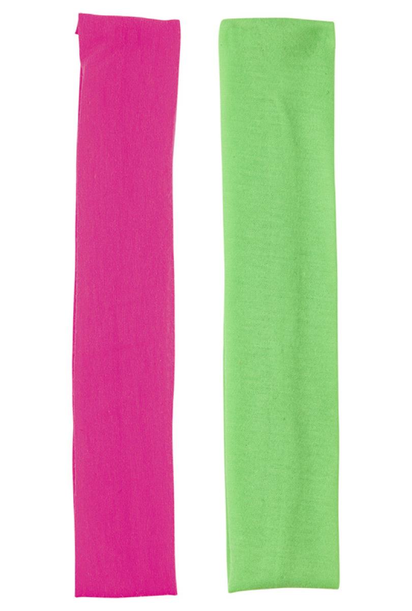 Set de 2 bandeaux de tête néon fluo