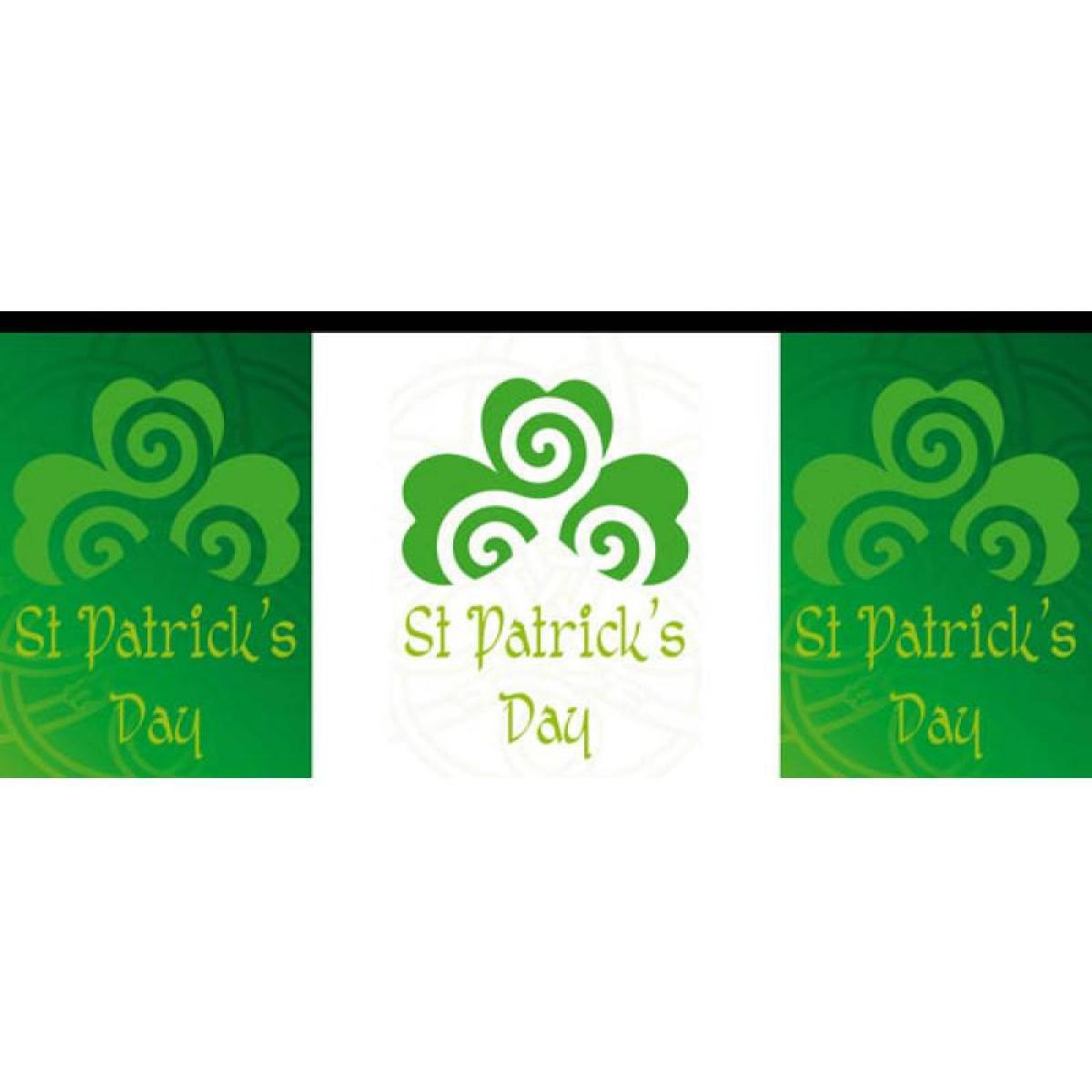 Guirlande PVC 5m 10 pavillons Saint Patrick