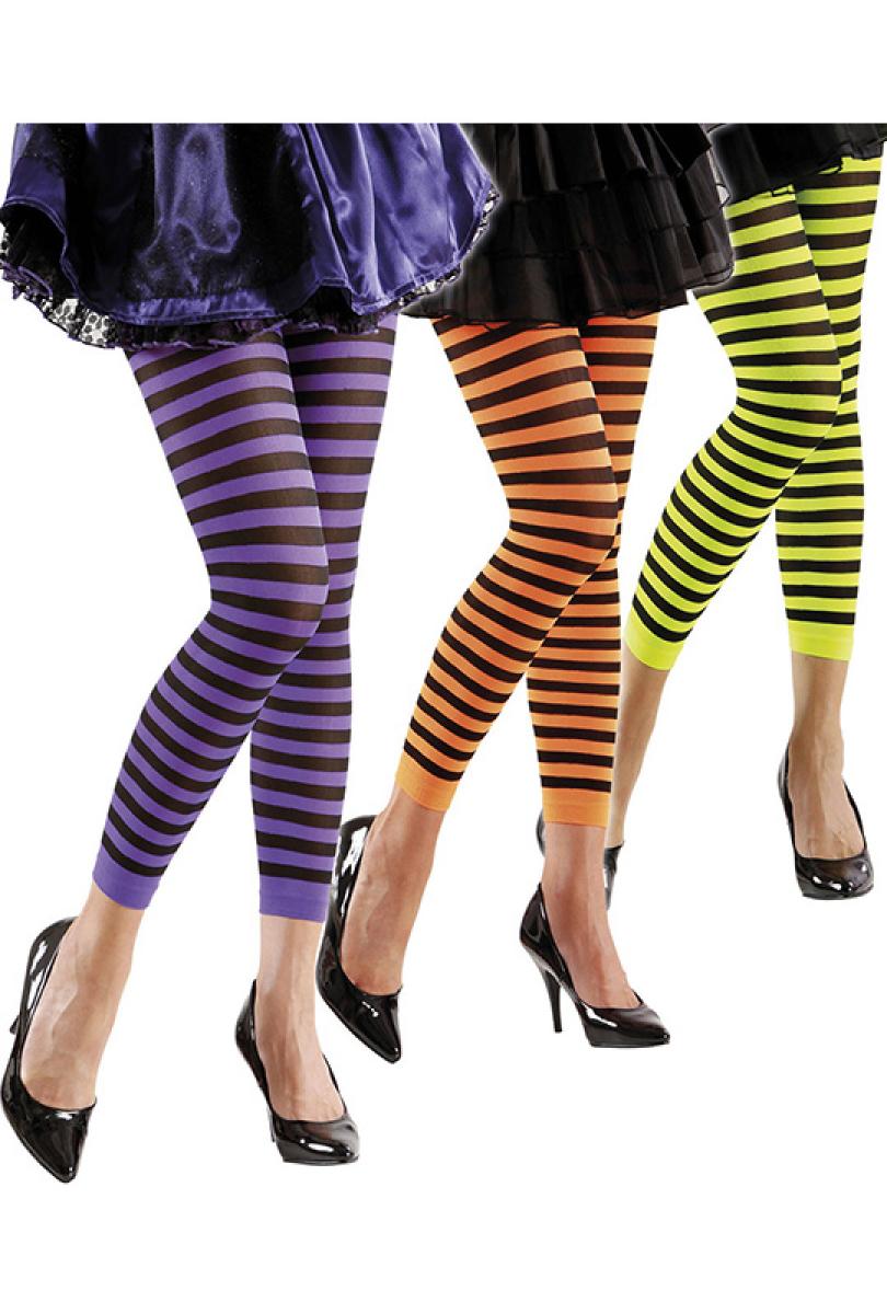 Leggings rayé fluo