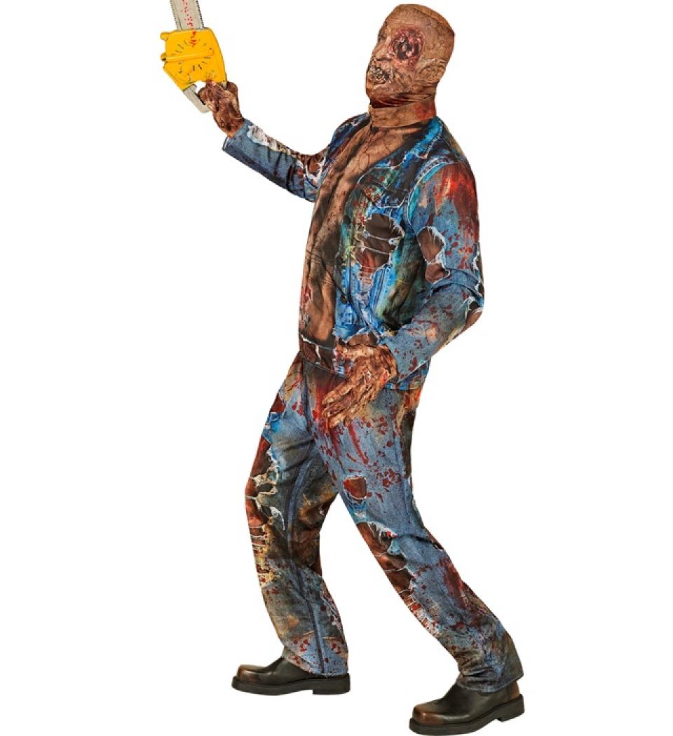 Déguisement effet réaliste zombie imprimé Fast Costume intégral taille M