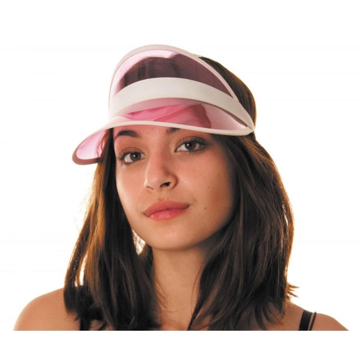 Visière poker rose