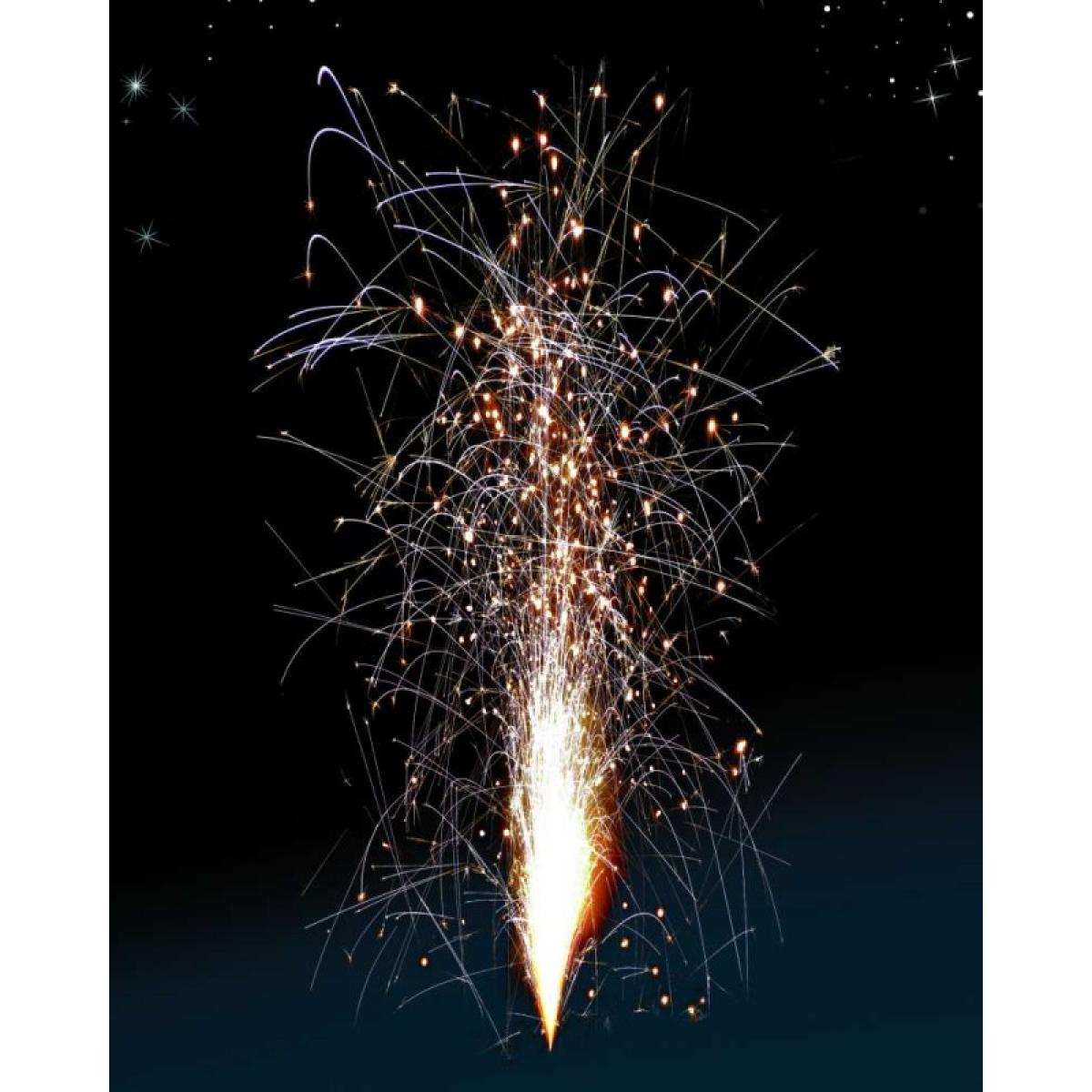 Volcan crépitant multicolore grand modèle