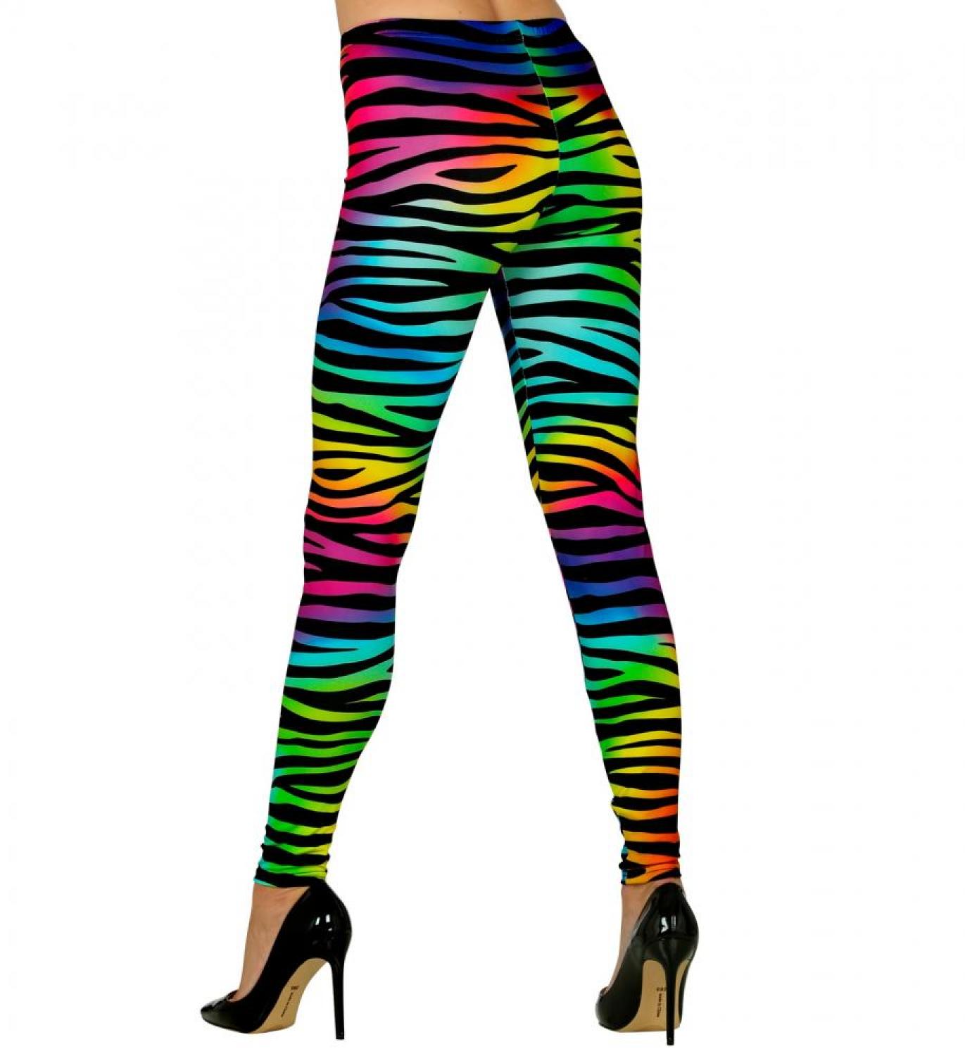 Leggings zébré multicolore taille S/M