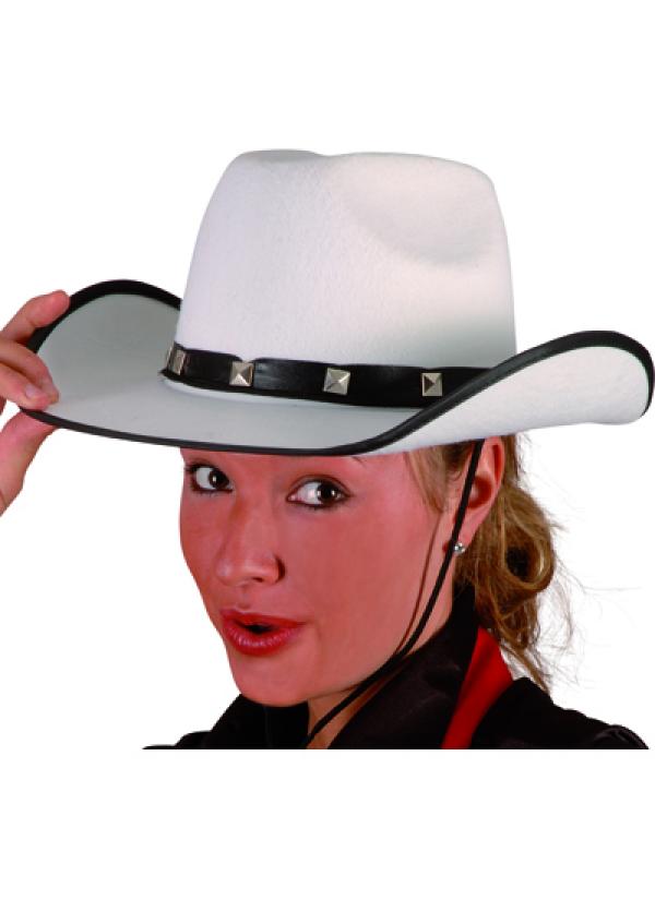 Chapeau cowboy blanc