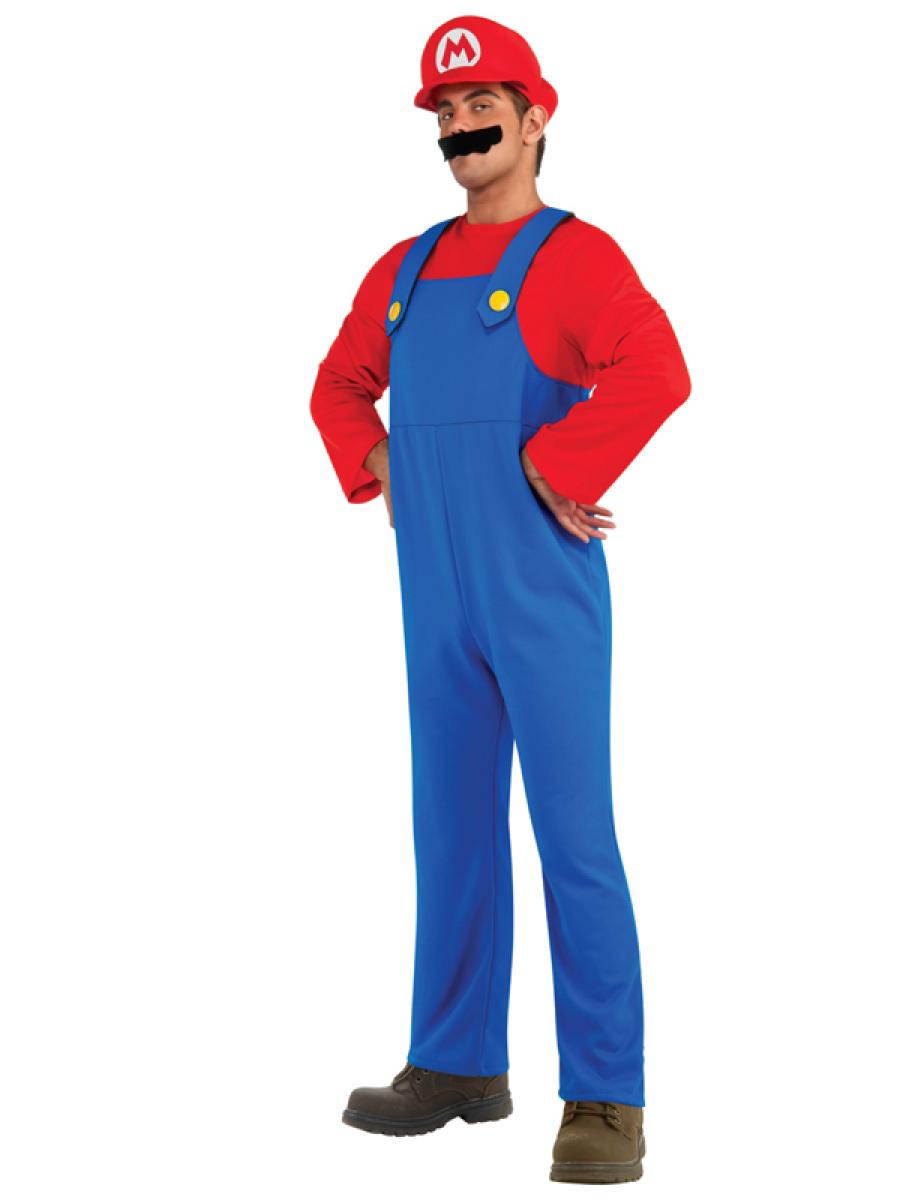 Costume Mario Et Luigi Adulte Complet, Déguisement Cosplay Halloween Carnaval