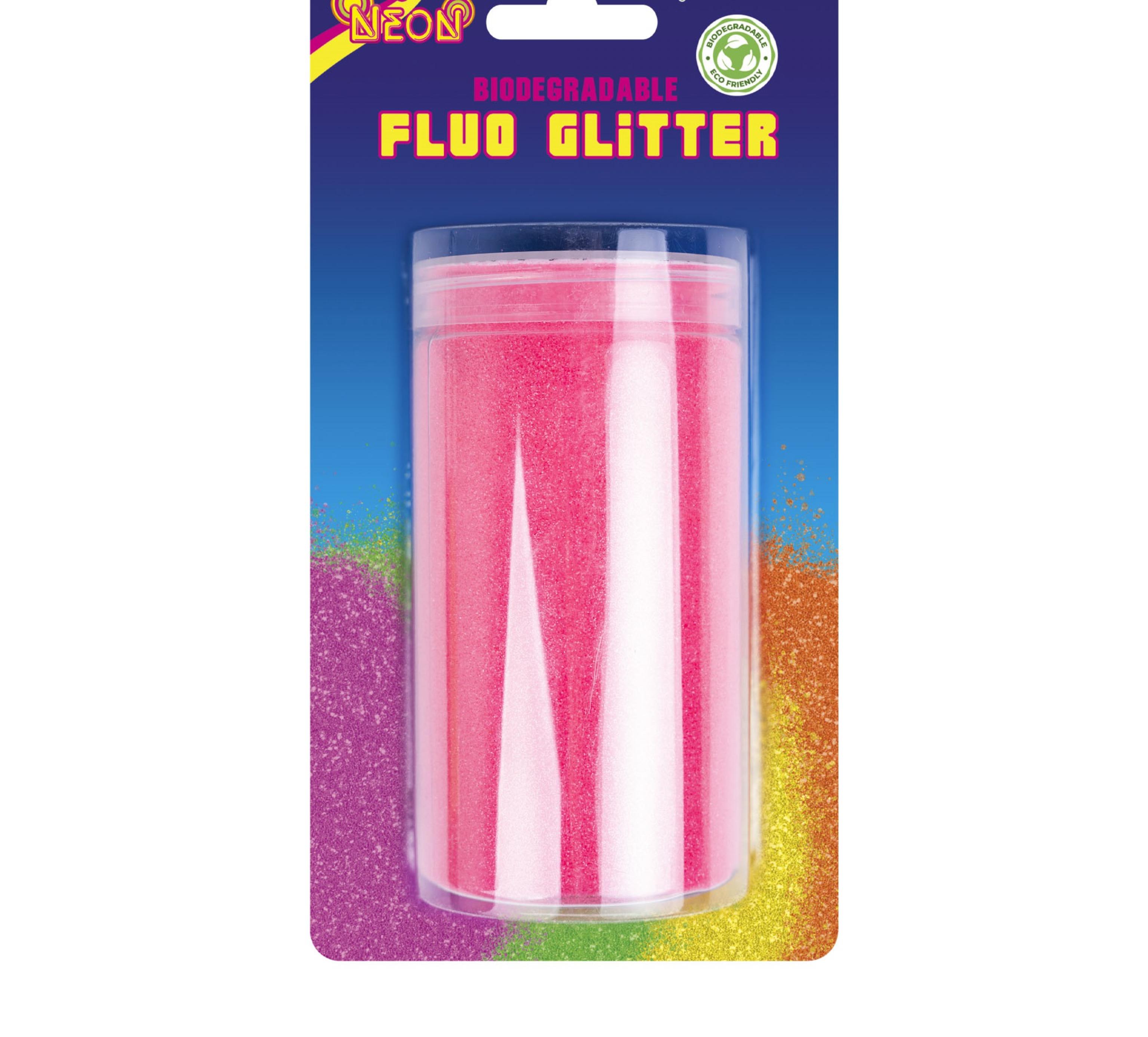 Pot de paillettes sèches biodégradables 200gr rose fluo