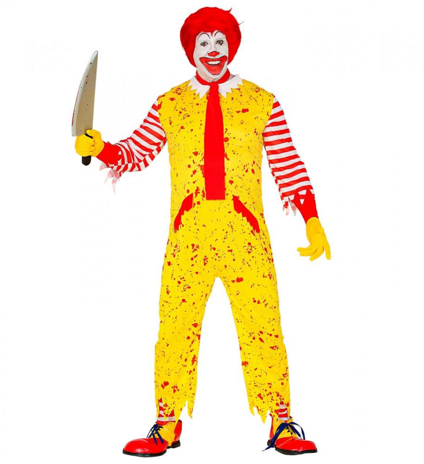 Clown fast food tueur taille XL