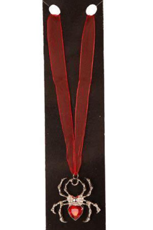 Collier Araignée avec pierre