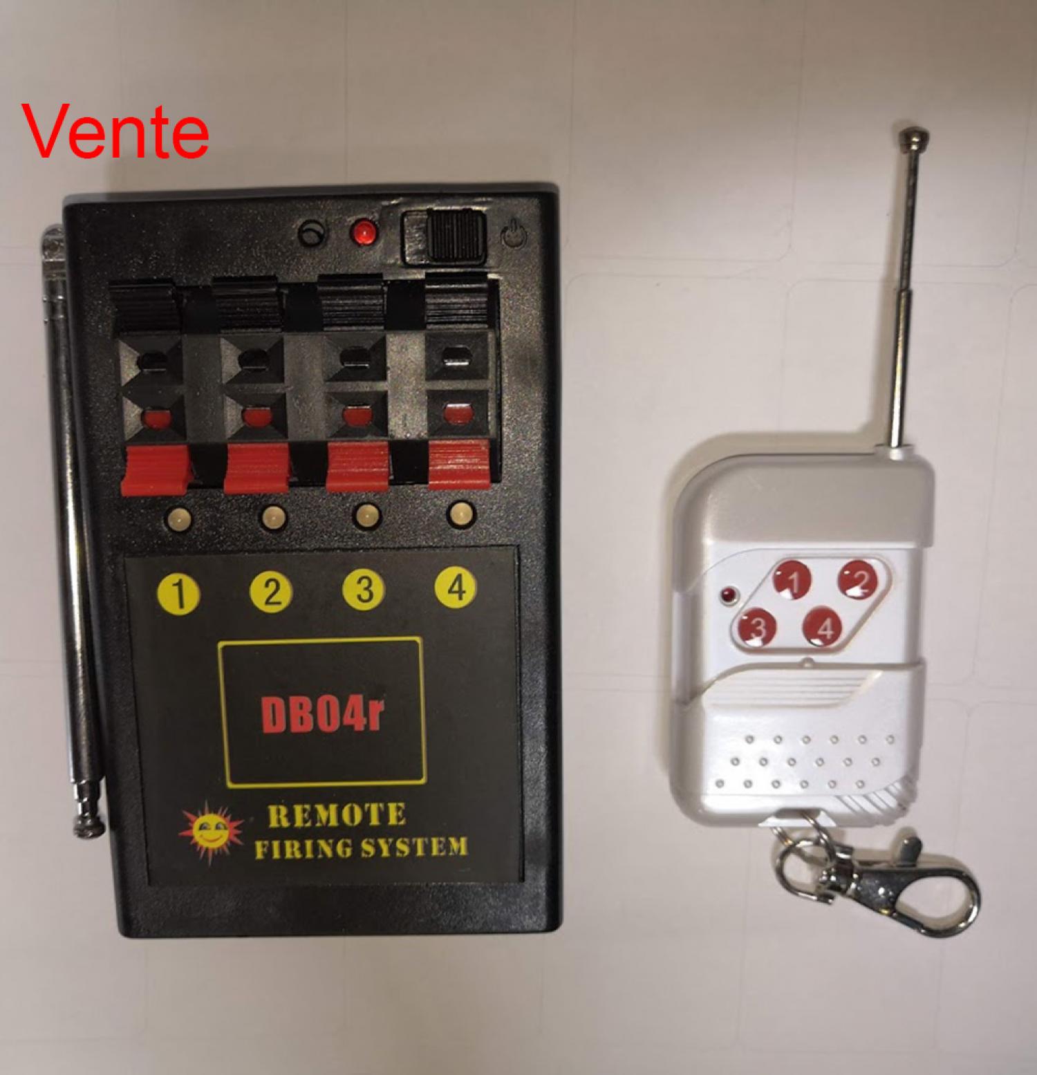 Système d'allumage à distance 4 voies pour déclenchement d'artifices à distance