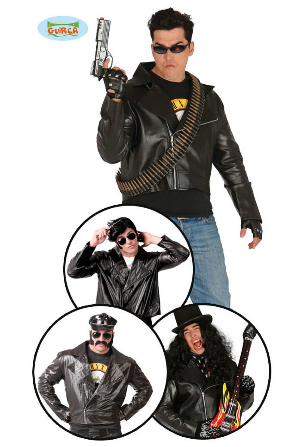 Blouson veste cuir rocker années 50 taille M