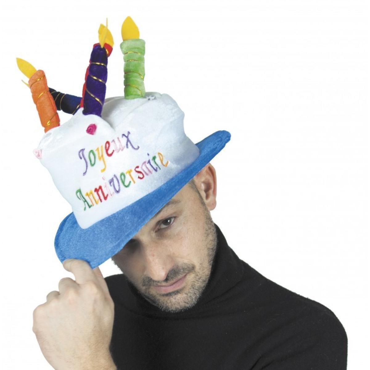 Chapeau gateau anniversaire luxe