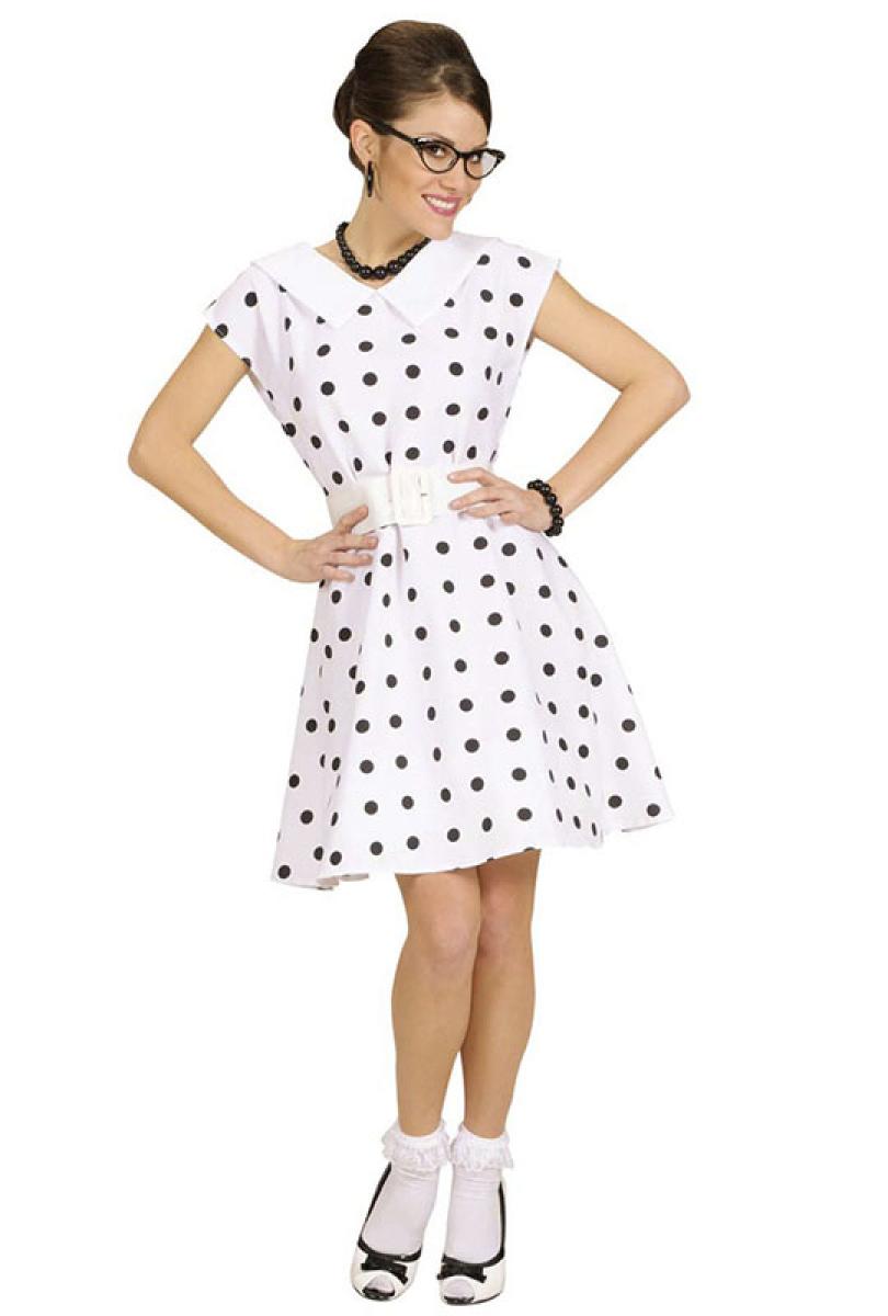 Robe années 50 blanche taille S