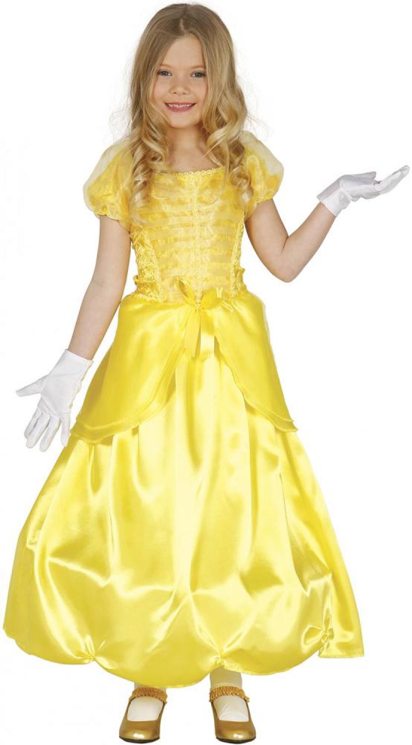 Robe jaune la Belle taille 7/9 ans