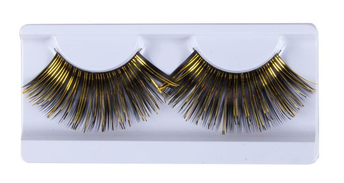 Faux cils noir / or ou argent